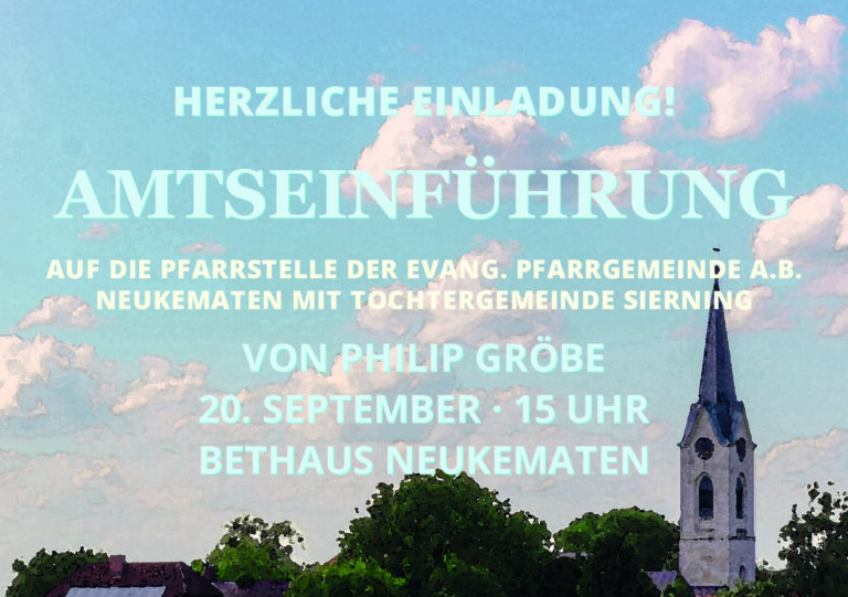Amtseinführung von Philip Gröbe